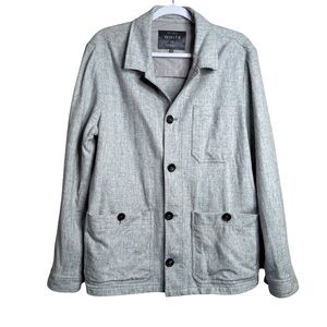 Private White VC The Maker's Jacket Gray 100% Wool Size 4 Medium Shacket